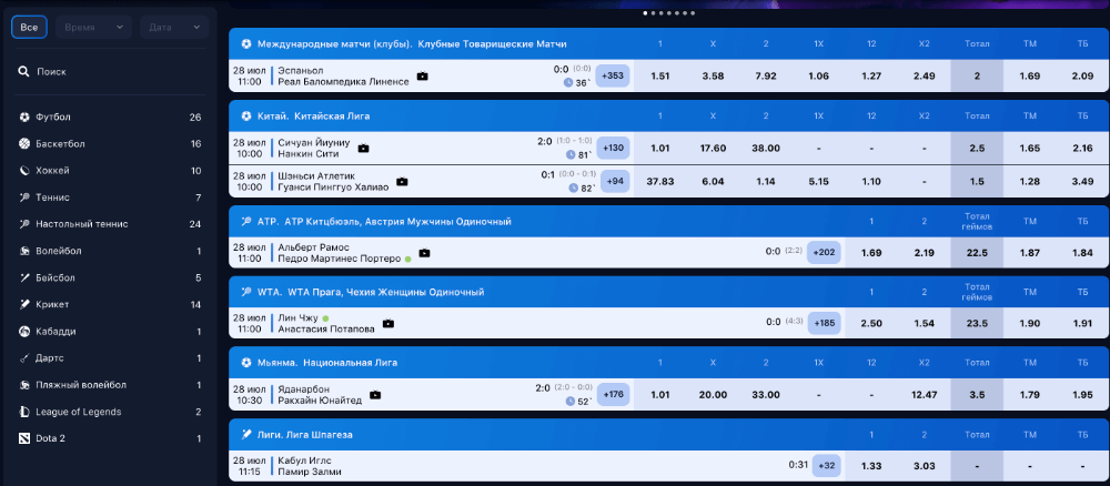 Live трансляции в 1win Live трансляции в 1win